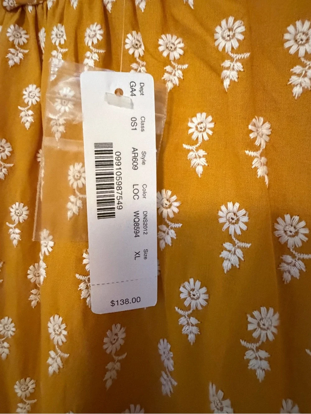 NWT JCrew Tiered cotton voile dress in floating sunflowers - XL
